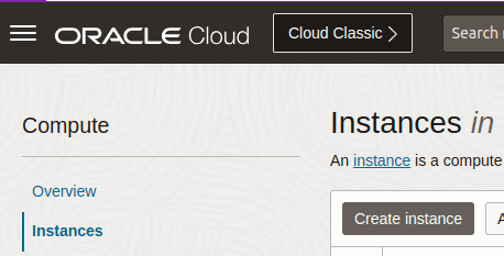 Oracle Cloud Instance Creation